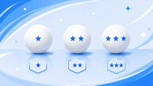 卓球はじめの一歩のイラスト：ball erabikata